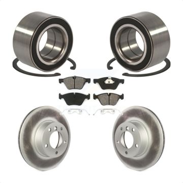 Front Wheel Bearing Coated Disc Brake Rotors And Pads Kit For 2008 BMW 328xi To 08 07 KBB-101710