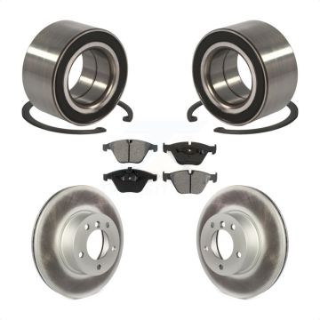 Front Wheel Bearing Coated Disc Brake Rotors And Pads Kit For BMW 328i xDrive 328xi KBB-101711