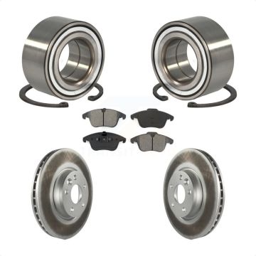 Front Wheel Bearing Coated Disc Brake Rotors And Pads Kit For Land Rover Range Evoque KBB-101713