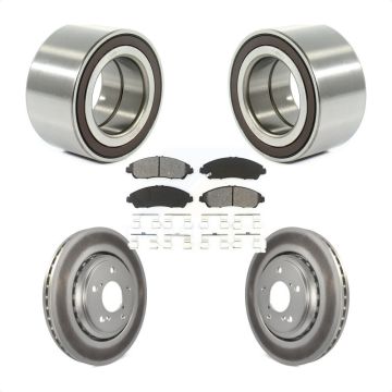Front Wheel Bearing Coated Disc Brake Rotors And Pads Kit For 2017-2019 Honda Ridgeline KBB-101722