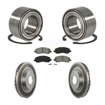 Front Wheel Bearing Coated Brake Rotor Pads Kit For Mitsubishi Jeep Outlander RVR Patriot KBB-101739