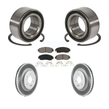 Front Wheel Bearing Coated Disc Brake Rotors And Pads Kit For Honda Accord Crosstour KBB-101771
