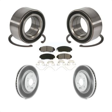 Front Wheel Bearing Coated Disc Brake Rotors And Pads Kit For Honda Crosstour Accord KBB-101772