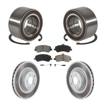 Front Wheel Bearing Coated Disc Brake Rotors And Pads Kit For Mercedes-Benz GLK350 GLK250 KBB-101790