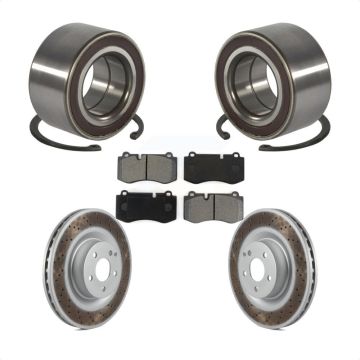 Front Wheel Bearing Coated Disc Brake Rotor And Pad Kit For Mercedes-Benz S550 CL550 S350 KBB-101791