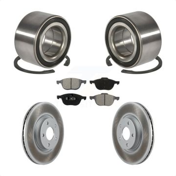 Front Wheel Bearing Coated Disc Brake Rotors And Pads Kit For Ford Escape C-Max KBB-101799