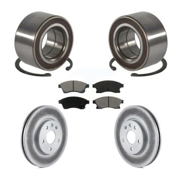 Front Wheel Bearing Coated Disc Brake Rotor And Semi-Metallic Pad Kit For Chevrolet Sonic KBB-101829