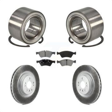Front Wheel Bearing Coated Brake Rotor & Pad Kit For Mercedes-Benz ML350 ML320 R350 ML550 KBB-101833