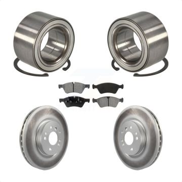 Front Wheel Bearing Coated Brake Rotor & Pad Kit For Mercedes-Benz ML350 ML320 R350 ML500 KBB-101834