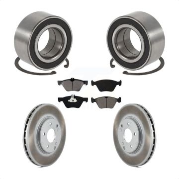Front Wheel Bearing Coated Disc Brake Rotors And Pads Kit For Mercedes-Benz E320 KBB-101840