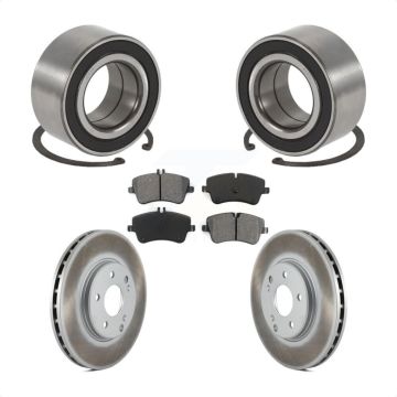 Front Wheel Bearing Coated Brake Rotor Pads Kit For Mercedes-Benz C280 C240 C320 C350 AWD KBB-101841