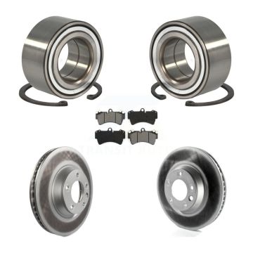 Front Wheel Bearing Coated Brake Rotor And Pad Kit For Audi Q7 Porsche Cayenne Volkswagen KBB-101848