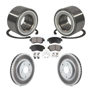 Front Wheel Bearing Coated Brake Rotor Pad Kit For Toyota Camry Sienna Avalon Lexus ES300 KBB-101850