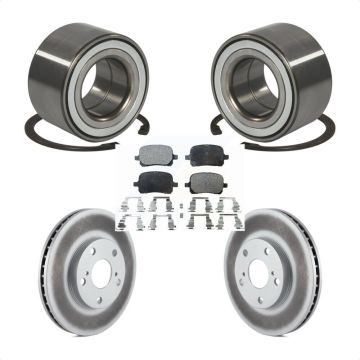 Front Wheel Bearing Coated Brake Rotor Pad Kit For Toyota Camry Solara Avalon Lexus ES300 KBB-101851