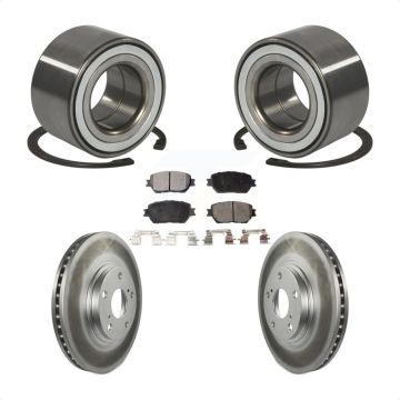 Front Wheel Bearing Coated Disc Brake Rotors And Ceramic Pads Kit For Toyota Camry KBB-101854