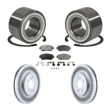 Front Wheel Bearing Coated Disc Brake Rotor And Ceramic Pad Kit For 2002-2003 Lexus ES300 KBB-101856