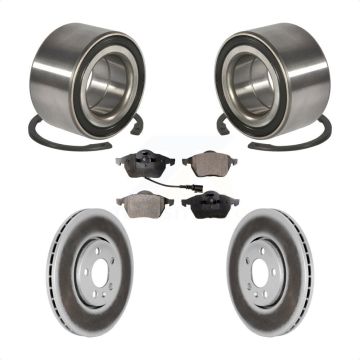 Front Wheel Bearing Coated Disc Brake Rotor And Pads Kit For Volkswagen Jetta Golf Beetle KBB-101871