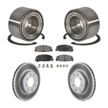 Front Wheel Bearing Coated Disc Brake Rotors And Ceramic Pads Kit For Honda Civic del Sol KBB-101877