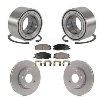 Front Wheel Bearing Coated Disc Brake Rotors And Ceramic Pads Kit For Hyundai Santa Fe KBB-101900
