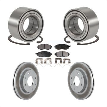 Front Wheel Bearing Coated Disc Brake Rotors And Ceramic Pads Kit For Hyundai Sonata KBB-101902