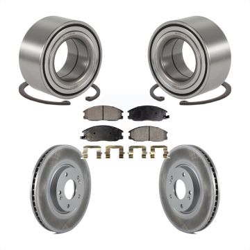 Front Wheel Bearing Coated Disc Brake Rotors And Ceramic Pads Kit For Hyundai XG350 KBB-101903