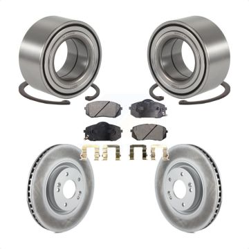 Front Wheel Bearing Coated Disc Brake Rotors And Pads Kit For Hyundai Tucson Kia Cadenza KBB-101910