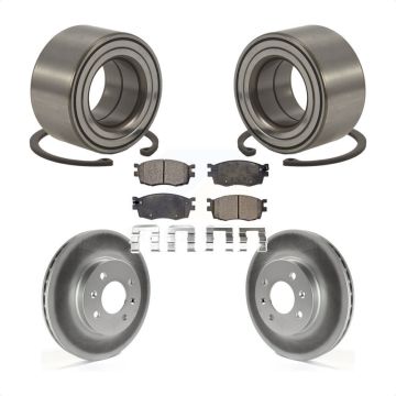 Front Wheel Bearing Coated Disc Brake Rotors And Pads Kit For Hyundai Accent Kia Rio Rio5 KBB-101924