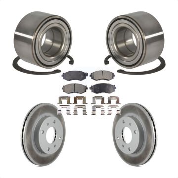 Front Wheel Bearing Coated Disc Brake Rotors And Ceramic Pads Kit For Nissan Sentra 1.8L KBB-101939