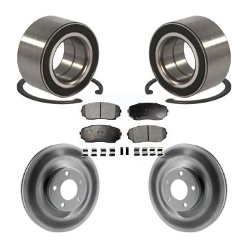 Front Wheel Bearing Coated Disc Brake Rotor And Ceramic Pad Kit For Ford Edge Lincoln MKX KBB-101945
