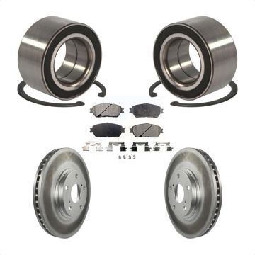 Front Wheel Bearing Coated Disc Brake Rotor And Ceramic Pad Kit For 2004-2006 Lexus ES330 KBB-101950