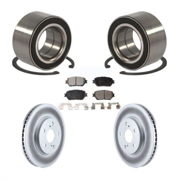 Front Wheel Bearing Coated Disc Brake Rotors And Ceramic Pads Kit For Toyota Camry KBB-101953