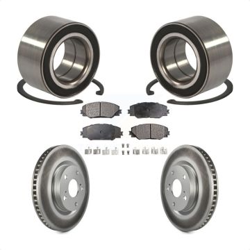 Front Wheel Bearing Coated Disc Brake Rotors And Pads Kit For Toyota Matrix Pontiac Vibe KBB-101957