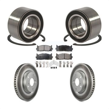 Front Wheel Bearing Coated Brake Rotor Pad Kit For Toyota Camry Lexus ES350 Avalon ES300h KBB-101958