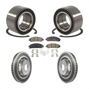 Front Wheel Bearing Coated Disc Brake Rotors And Pads Kit For 2009-2016 Toyota Venza KBB-101963