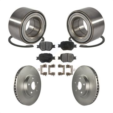 Front Wheel Bearing Coated Disc Brake Rotors And Pads Kit For Toyota Celica Scion tC KBB-101965