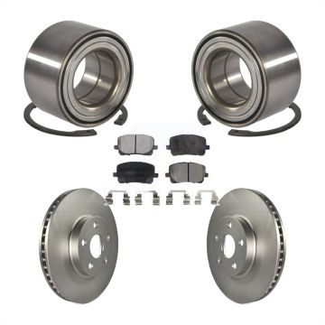 Front Wheel Bearing Coated Brake Rotor And Pad Kit For Toyota Corolla Matrix Pontiac Vibe KBB-101966