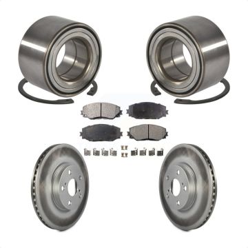 Front Wheel Bearing Coated Brake Rotor And Pad Kit For Toyota Corolla Matrix Pontiac Vibe KBB-101968