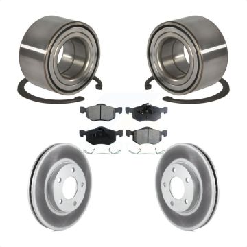Front Wheel Bearing Coated Disc Brake Rotor Pad Kit For Ford Escape Mazda Tribute Mercury KBB-101969