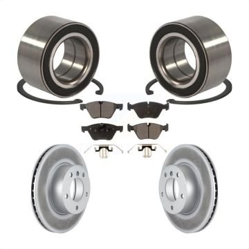 Front Wheel Bearing Coated Disc Brake Rotors And Ceramic Pads Kit For BMW 328xi 325xi KBB-102001