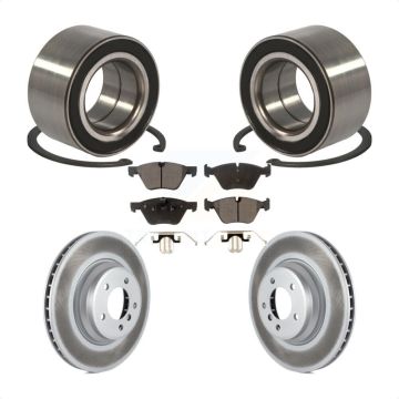 Front Wheel Bearing Coated Disc Brake Rotors And Ceramic Pads Kit For 2007 BMW 335xi KBB-102002