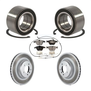 Front Wheel Bearing Coated Disc Brake Rotor And Ceramic Pad Kit For BMW 335i xDrive 335xi KBB-102003