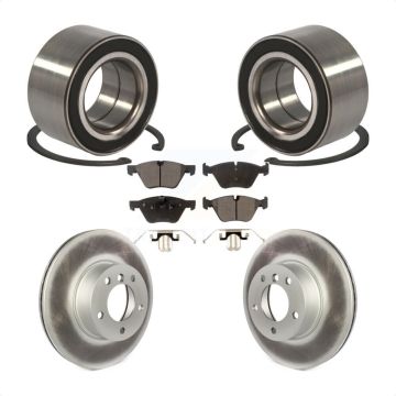 Front Wheel Bearing Coated Disc Brake Rotors And Pads Kit For 2008 BMW 328xi To 08 07 KBB-102004