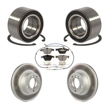 Front Wheel Bearing Coated Disc Brake Rotor And Ceramic Pad Kit For BMW 328i xDrive 328xi KBB-102005
