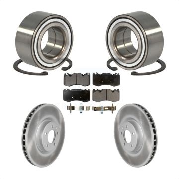 Front Wheel Bearing Coated Disc Brake Rotors And Pads Kit For Land Rover Range Sport KBB-102014