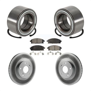 Front Wheel Bearing Coated Disc Brake Rotors And Ceramic Pads Kit For 2003-2006 Acura MDX KBB-102019