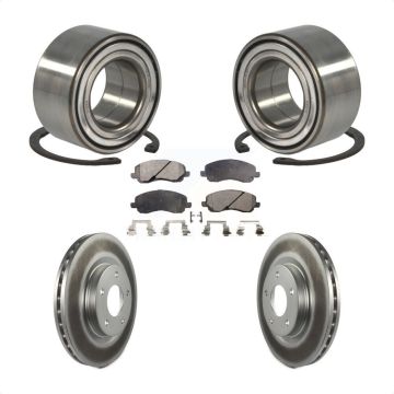 Front Wheel Bearing Coated Brake Rotor Pads Kit For Mitsubishi Jeep Outlander RVR Patriot KBB-102040