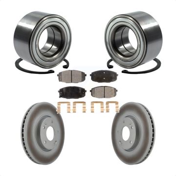 Front Wheel Bearing Coated Disc Brake Rotor And Ceramic Pad Kit For Kia Forte Koup Forte5 KBB-102052
