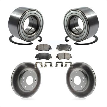 Front Wheel Bearing Coated Brake Rotor Pads Kit For Hyundai Elantra GT Kia Forte Veloster KBB-102065