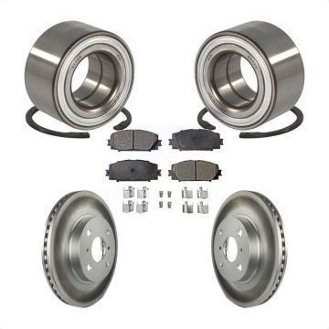Front Wheel Bearing Coated Disc Brake Rotor And Pad Kit For Toyota Yaris Prius C Scion iQ KBB-102071