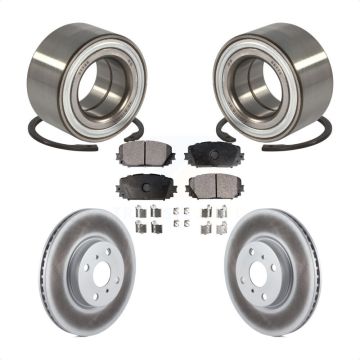 Front Wheel Bearing Coated Disc Brake Rotors And Ceramic Pads Kit For Toyota Yaris KBB-102074